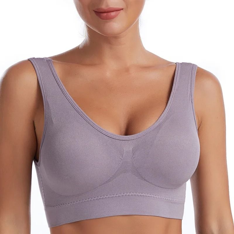 Seamless Plus Size Bralette Wire Free Breathable Comfort Bra 1