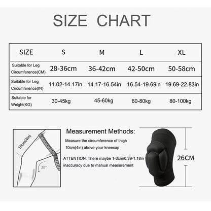Thickened Protection Sports Kneepad, Gym Support & Fitness Gear, Basketball Brace Protector, Non Slip Pads