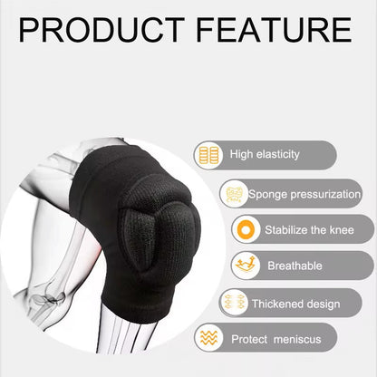 Thickened Protection Sports Kneepad, Gym Support & Fitness Gear, Basketball Brace Protector, Non Slip Pads