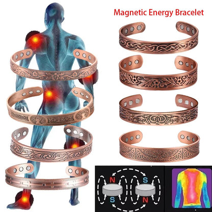 Magnetic Copper Energy Bracelet – Vintage European Style Wellness Jewelry