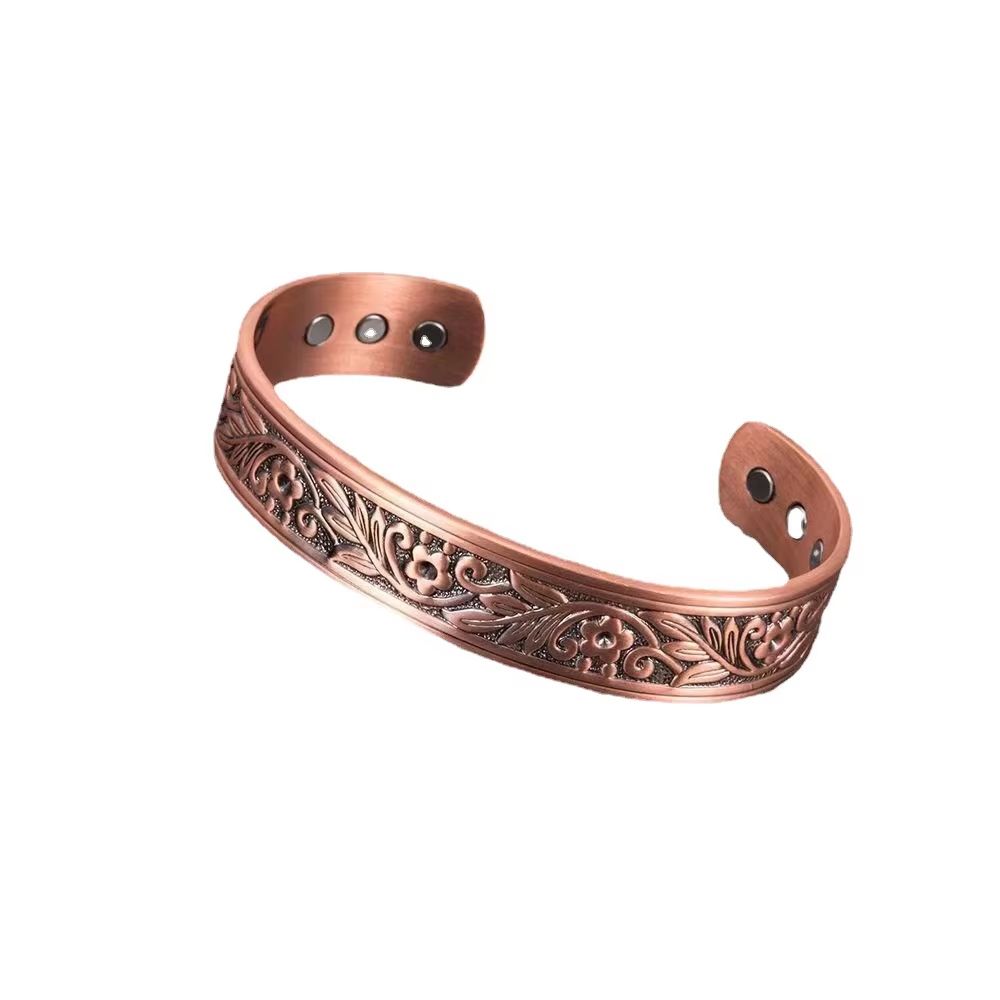 Magnetic Copper Energy Bracelet  Vintage European Style Wellness Jewelry 8