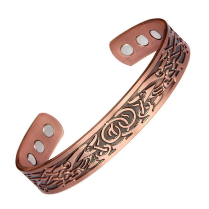 Magnetic Copper Energy Bracelet  Vintage European Style Wellness Jewelry 11