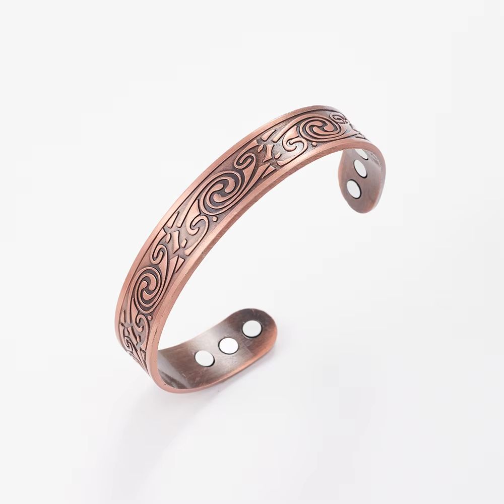 Magnetic Copper Energy Bracelet  Vintage European Style Wellness Jewelry 7