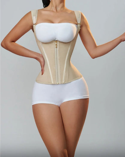 Double Compression Waist Trainer Corset Fajas Colombianas Body Shaper Vest Tops Adjustable 1