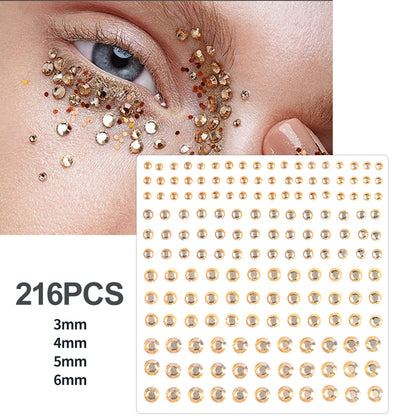 Face Pearls Stick On, Self Adhesive Pearl Stickers, Hair Rhinestones, Eyes Makeup Stickers