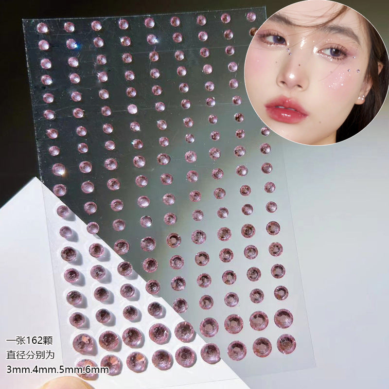 Face Pearls Stick On, Self Adhesive Pearl Stickers, Hair Rhinestones, Eyes Makeup Stickers