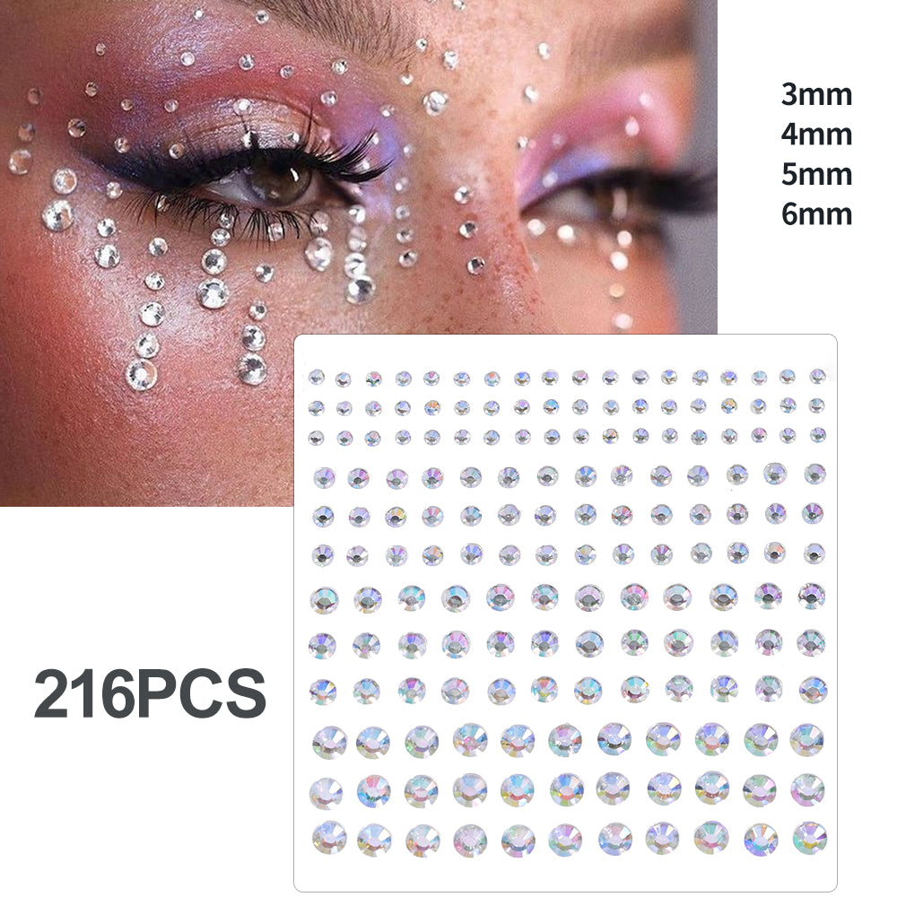 Face Pearls Stick On, Self Adhesive Pearl Stickers, Hair Rhinestones, Eyes Makeup Stickers