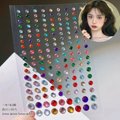 Face Pearls Stick On, Self Adhesive Pearl Stickers, Hair Rhinestones, Eyes Makeup Stickers