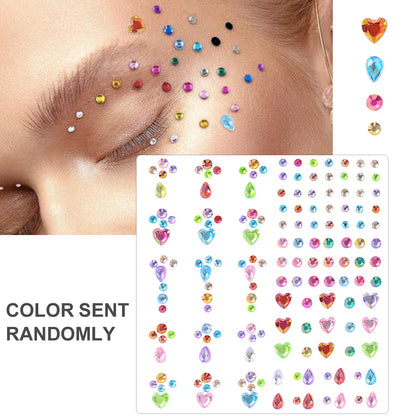 Face Pearls Stick On, Self Adhesive Pearl Stickers, Hair Rhinestones, Eyes Makeup Stickers