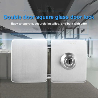 Stainless Steel Glass Door Lock DoubleSided For Sliding Or Hinged Glass 1