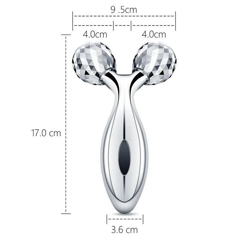 Facial Beauty 3D Roller Massager, Manual Skin Care & Muscle Lifting Massager for Women Men