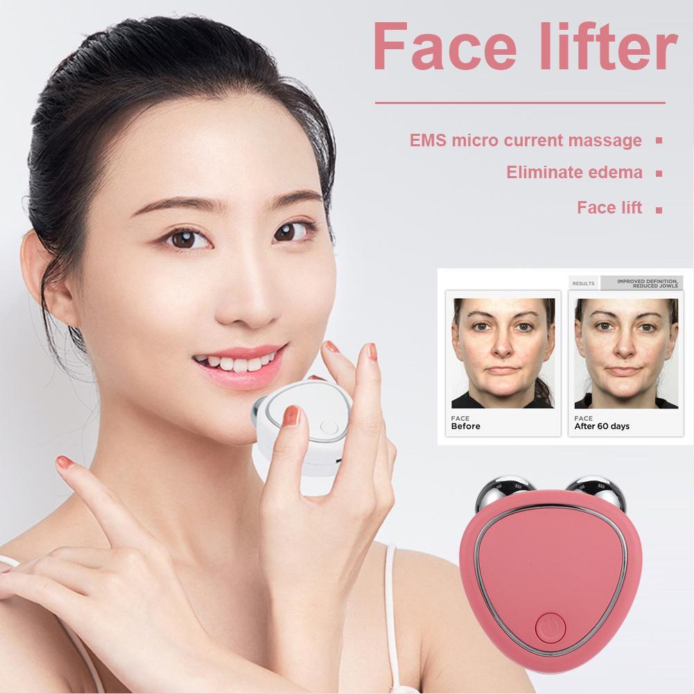 Microcurrent Facial Device Roller EMS Face Lift Massager Machine Rejuvenation  Skin Tightening Tool 1