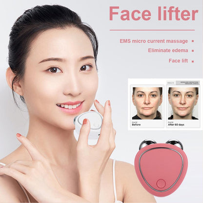 Microcurrent Facial Device Roller EMS Face Lift Massager Machine Rejuvenation  Skin Tightening Tool 1