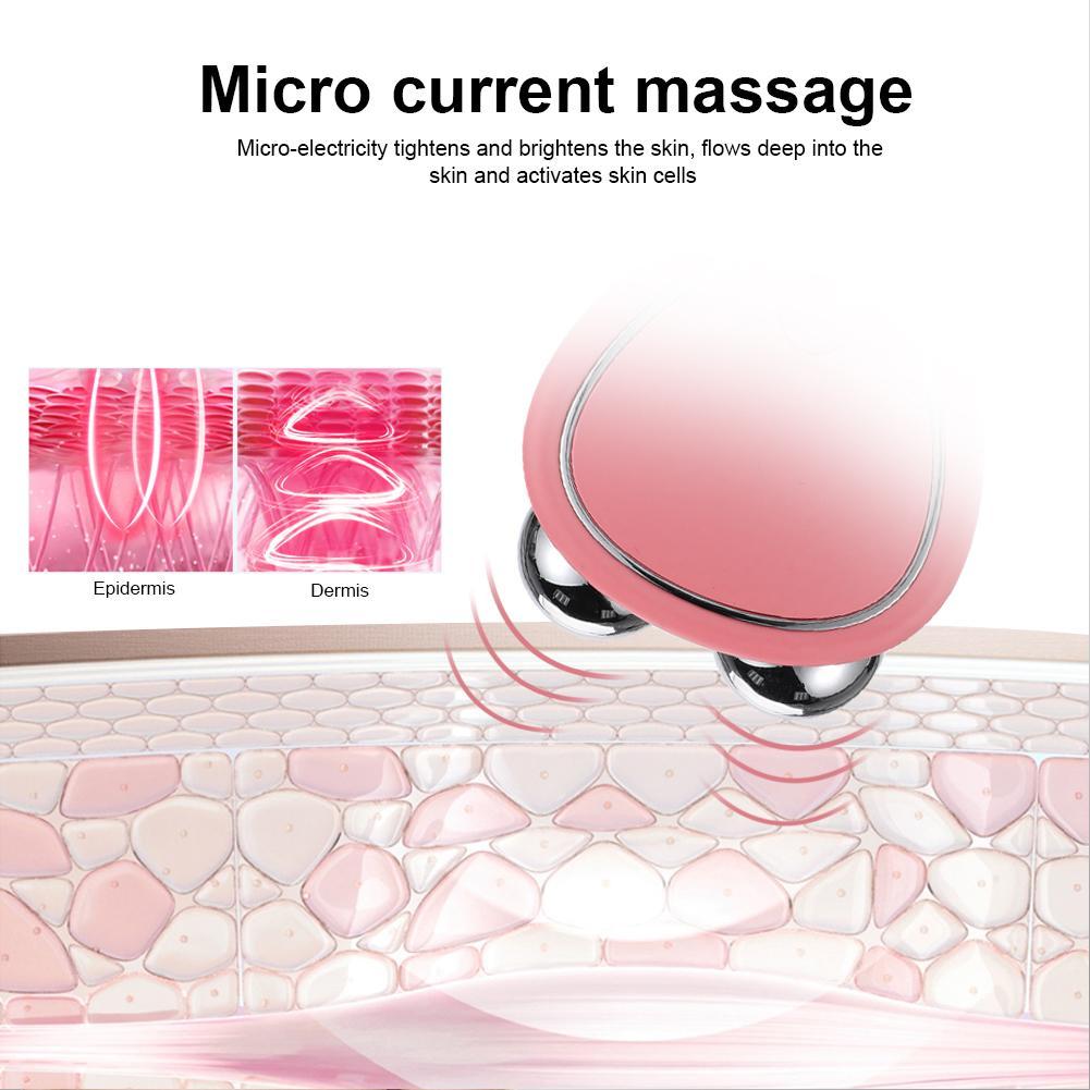 Microcurrent Facial Device Roller EMS Face Lift Massager Machine Rejuvenation  Skin Tightening Tool 4