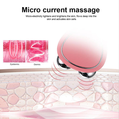 Microcurrent Facial Device Roller EMS Face Lift Massager Machine Rejuvenation  Skin Tightening Tool 4