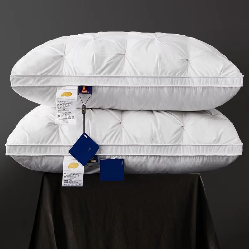 Luxury Goose Down Pillow – 95% Fill with Soft Cotton Cover for Hotel-Quality Sleep