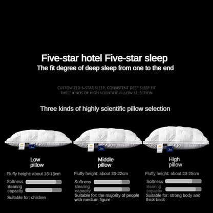 Luxury Goose Down Pillow  95 Fill With Soft Cotton Cover For HotelQuality Sleep 1