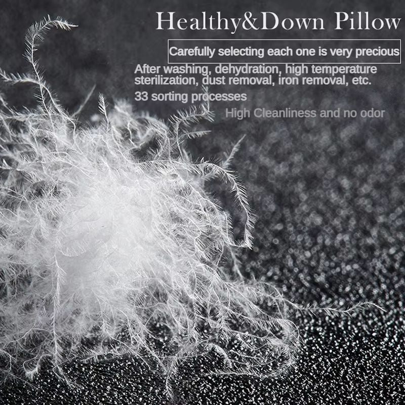 Luxury Goose Down Pillow  95 Fill With Soft Cotton Cover For HotelQuality Sleep 2