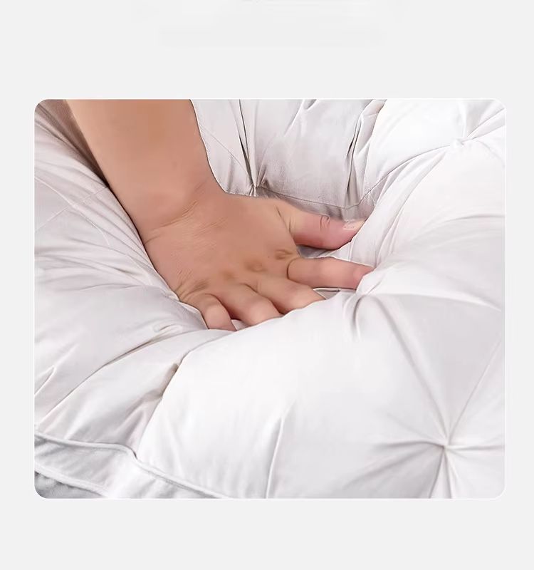 Luxury Goose Down Pillow  95 Fill With Soft Cotton Cover For HotelQuality Sleep 4