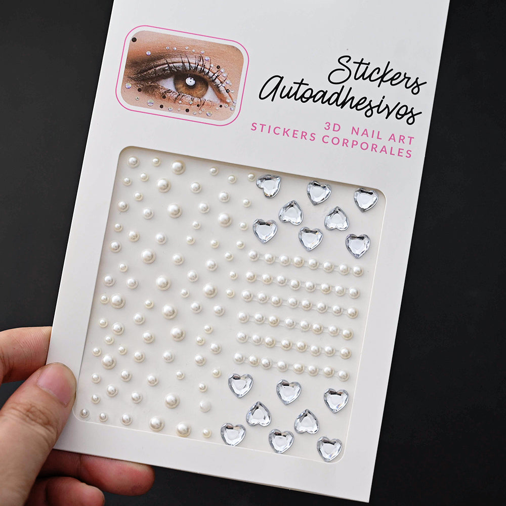 Stickers Rhinestone On The Face, DIY Face Jewels Self Adhesive Temporary Tattoo, Festival Party Diamonds