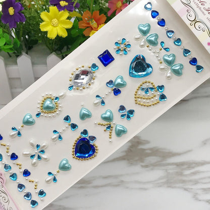 Face Jewels Rhinestone Stickers, Festival Face Gems, Sparkle Crystals for Face