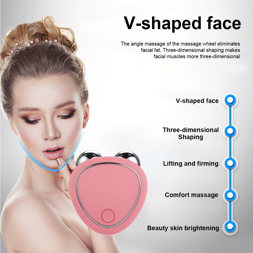 EMS Face Lifting Machine, Microcurrent Roller Skin Tightening, Rejuvenation Beauty Charging Facial Anti Wrinkle