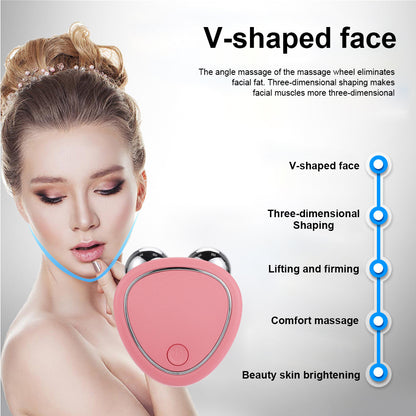 EMS Face Lifting Machine, Microcurrent Roller Skin Tightening, Rejuvenation Beauty Charging Facial Anti Wrinkle