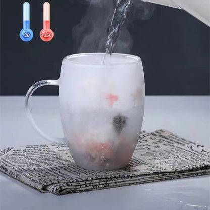 Festive Clear Glass Mug With Handle 2