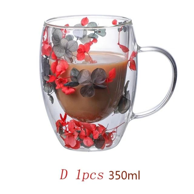 Festive Clear Glass Mug With Handle 10