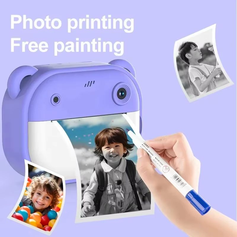Kids Instant Print Camera  Digital Thermal Printing Camera With 32GB Card 2