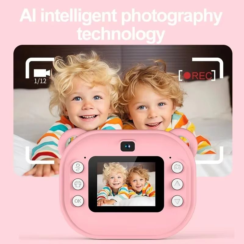 Kids Instant Print Camera  Digital Thermal Printing Camera With 32GB Card 3