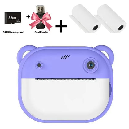 Kids Instant Print Camera  Digital Thermal Printing Camera With 32GB Card 8