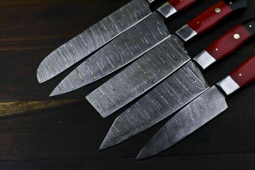 Rare Kitchen Damascus Handmade Chef Knife  Custom Everyday Carry Knife With Camel Bone Handle  Leat 2