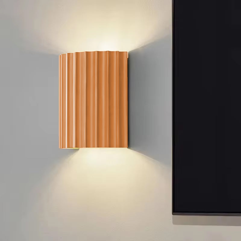 Macaron LED Wall Lamp, Modern Resin Wall Sconce Light for Living Room, Bedside, Hallway Luxury Home Decor Fixtures