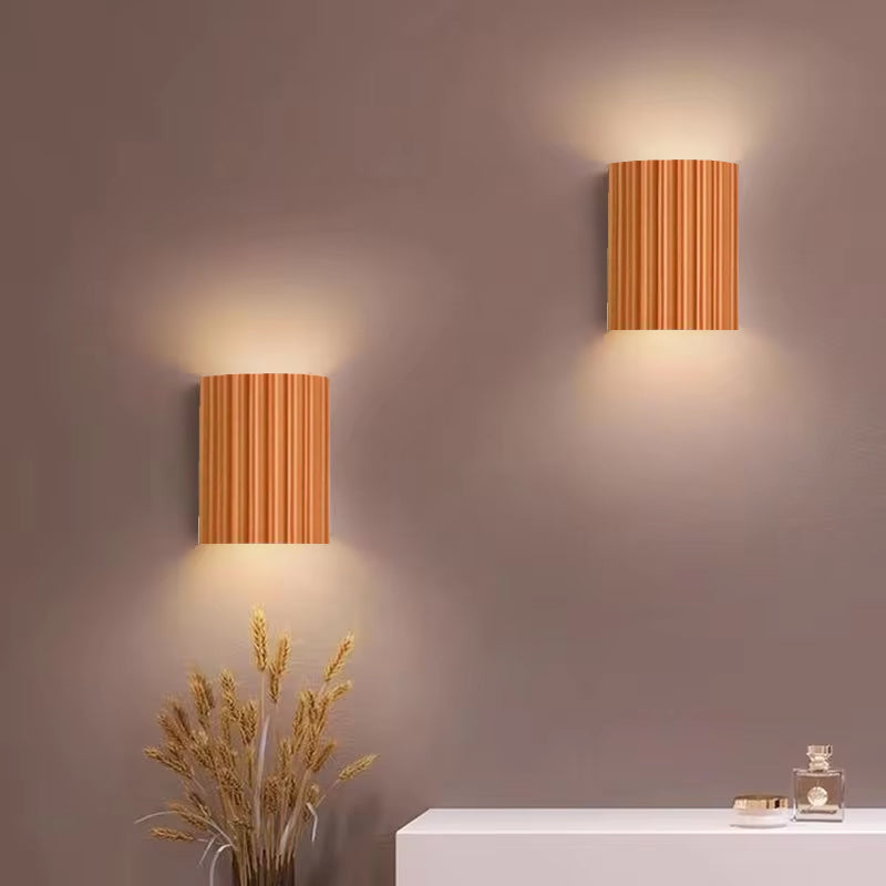 Macaron LED Wall Lamp, Modern Resin Wall Sconce Light for Living Room, Bedside, Hallway Luxury Home Decor Fixtures