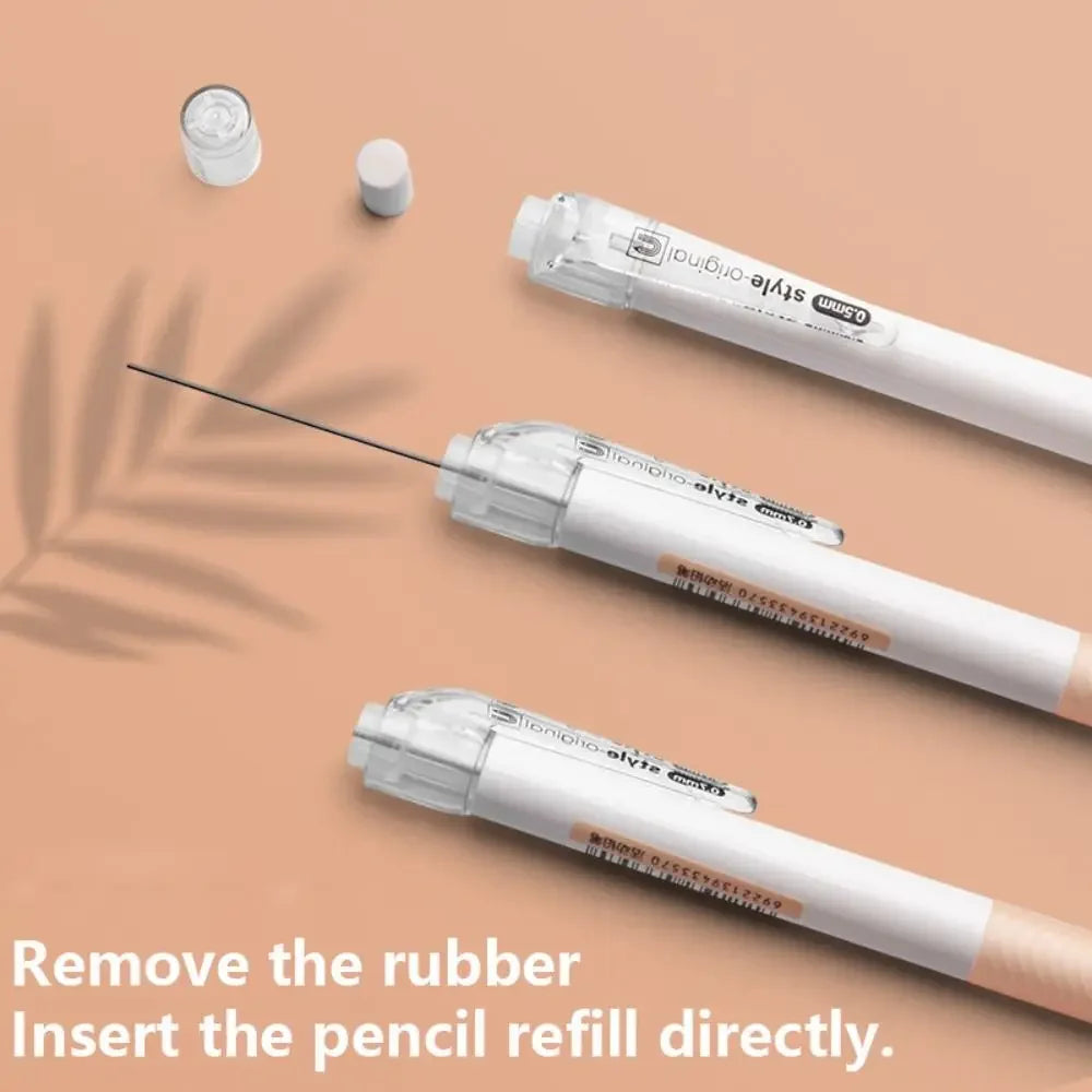 High Quality Automatic Pencil, Press Type Mechanical Pencil, Propelling Pencil with Eraser for Students, Stationery Use
