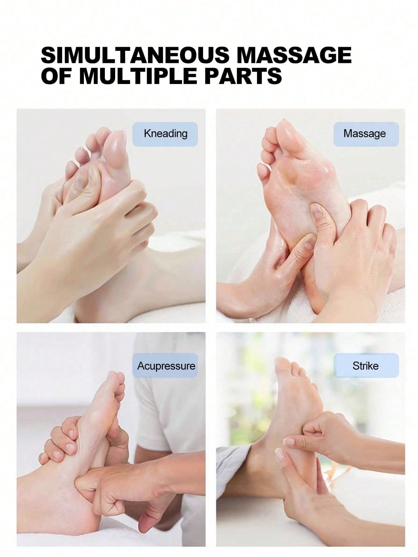 Electric Rechargeable Foot Massager, Improves Circulation, Relaxes Muscles