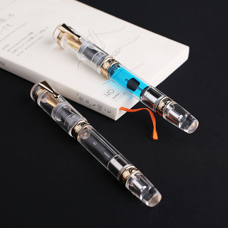 C5 MAJOHN Transparent Leak Proof Pen Holder Large Capacity Ink Storage Adult Student Writing Practi 2