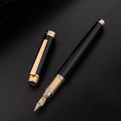 Hero 1086 Bright Black Gold Iridium Pen Gift Box Business Office Calligraphy Practice 4