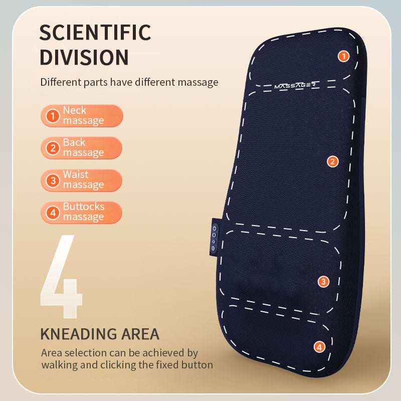 Walk Up and Down Massage, Back Massager, Cushion with Kneading Heat, Full Body Massage Machine, Neck Shoulder Spot