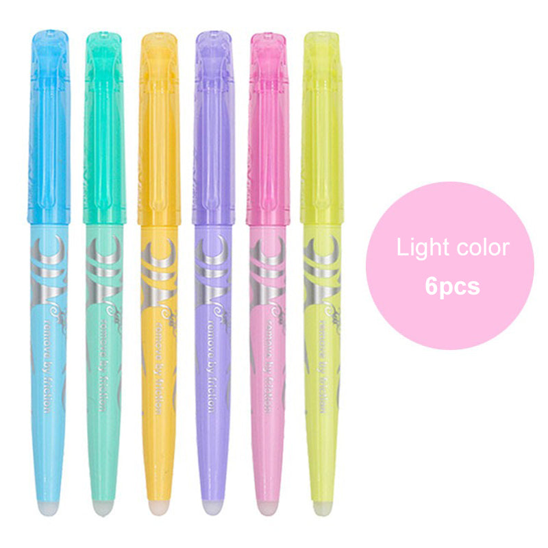 Pilot FRIXION Erasable Highlighters Student Color Marker Pens Soft Light Eye Protection School Supp 6