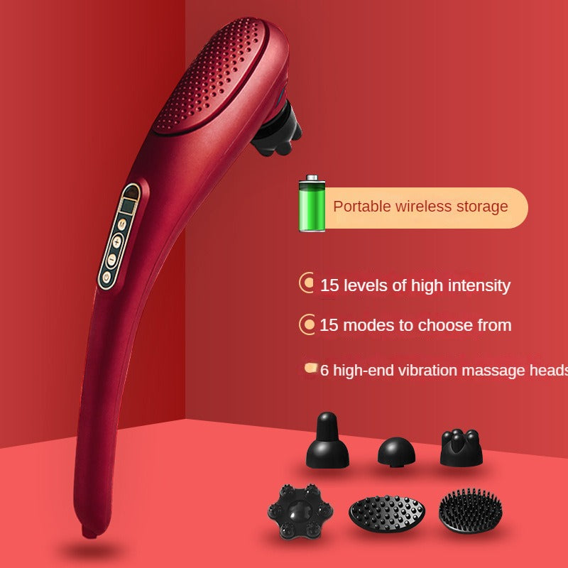 Electric Heating Massage Hammer Stick Wireless Handheld Instrument Cervical Vertebra Waist Tapping  5