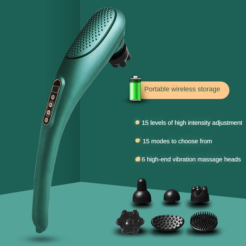 Electric Heating Massage Hammer Stick Wireless Handheld Instrument Cervical Vertebra Waist Tapping  6