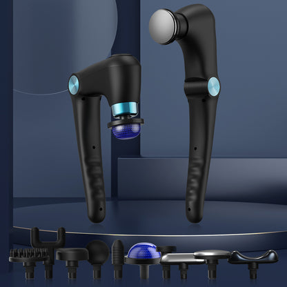 Deep Tissue Massage Gun, Foldable Portable Percussion Massager, Adjustable Heat Cold Head for Muscle, Neck, Body