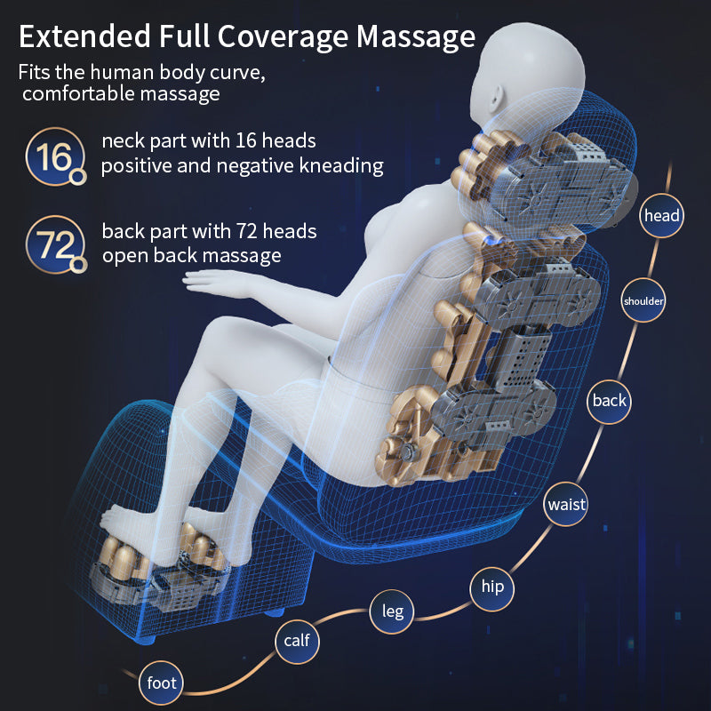 Electric Full Body Massage Chair Shiatsu Cushion Seat Neck Back Waist Leg Infrared Heating Vibratio 2