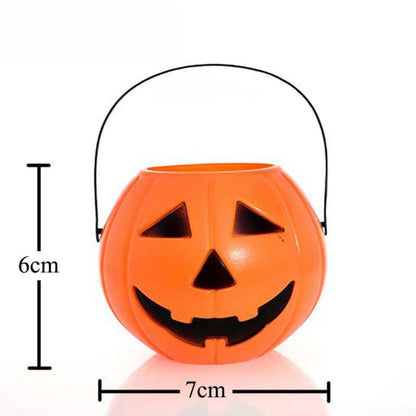 Halloween Pumpkin Buckets 3Pack Portable Candy Holders For Trick Or Treating Ghost Festival Party   3