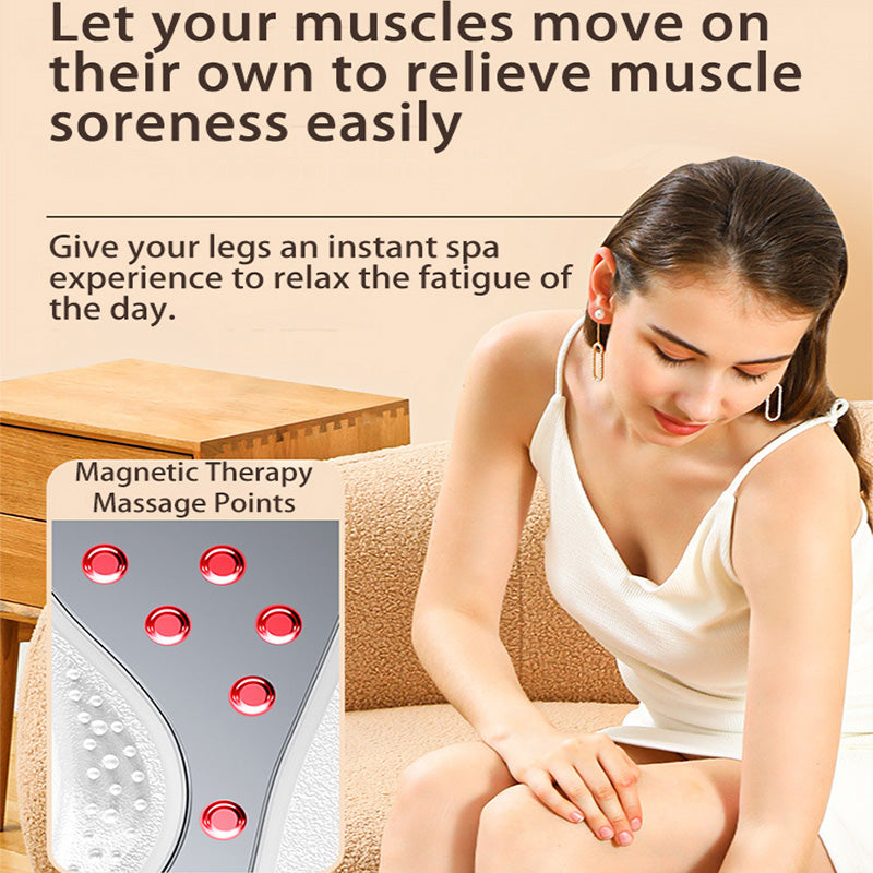 Adjustable Vibration Speed Electric Machine Vibration Foot Leg Trainer With Heat Remote Control For 2