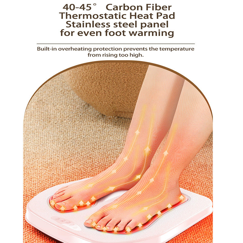 Adjustable Vibration Speed Electric Machine Vibration Foot Leg Trainer With Heat Remote Control For 3
