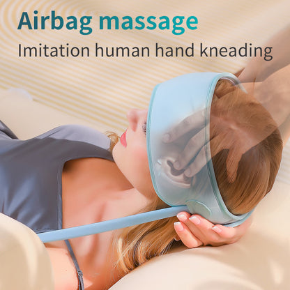 Air Compression Head Massager, Sleep Aid Scalp Instrument, Airbag Wrapping Cap, Relaxation, Rechargeable Use