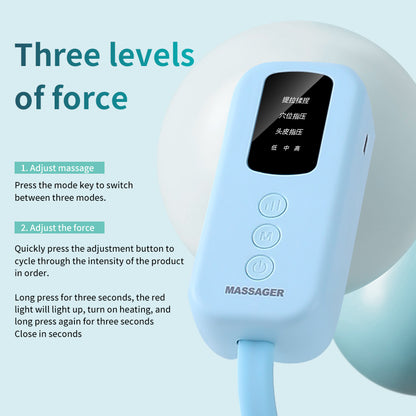 Air Compression Head Massager, Sleep Aid Scalp Instrument, Airbag Wrapping Cap, Relaxation, Rechargeable Use